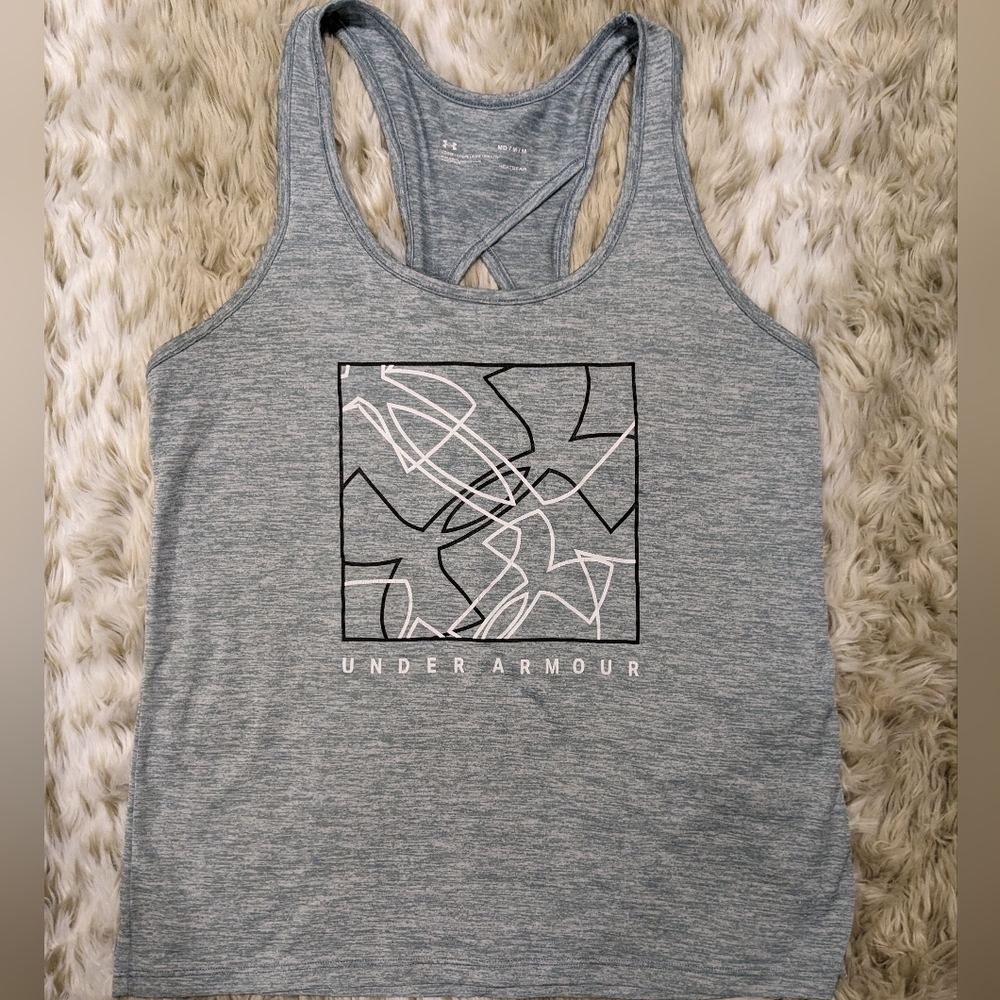 Under Armour Grey Tank Top Size Medium